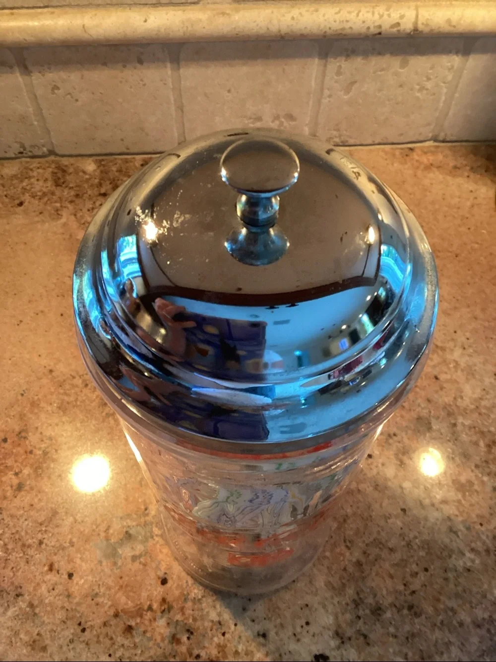 Vintage Coca-Cola 5 cents Glass Straw Dispenser
